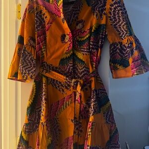 FARM Rio Colorful Long Sleeve Dress